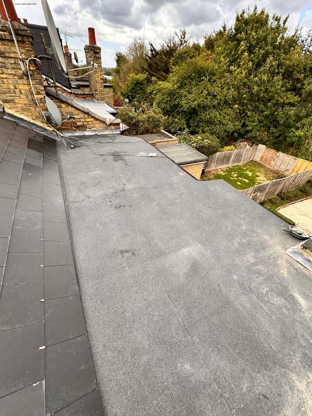 Flat roof completion